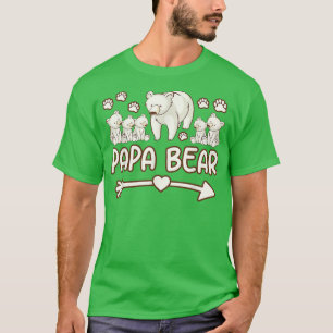 t-shirts papa ours pour papa, hommes 5 petits t-sh