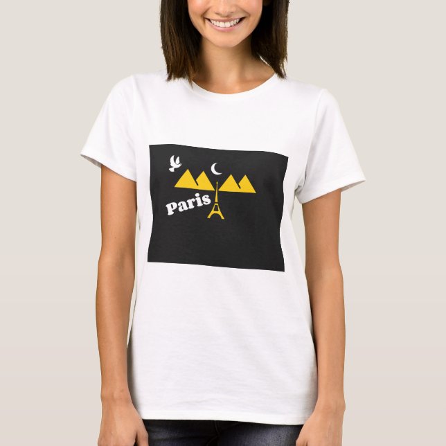T-shirts Paris pour femmes (Devant)