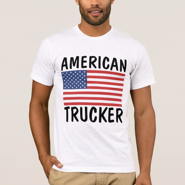 T-SHIRTS PATRIOTIQUES TRUCKER (Devant)