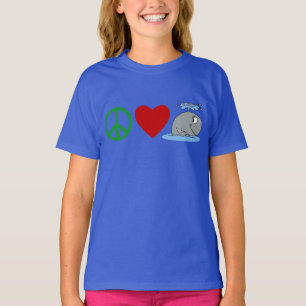 T-shirts Peace Love Whales, Travel Mugs, Cadeaux