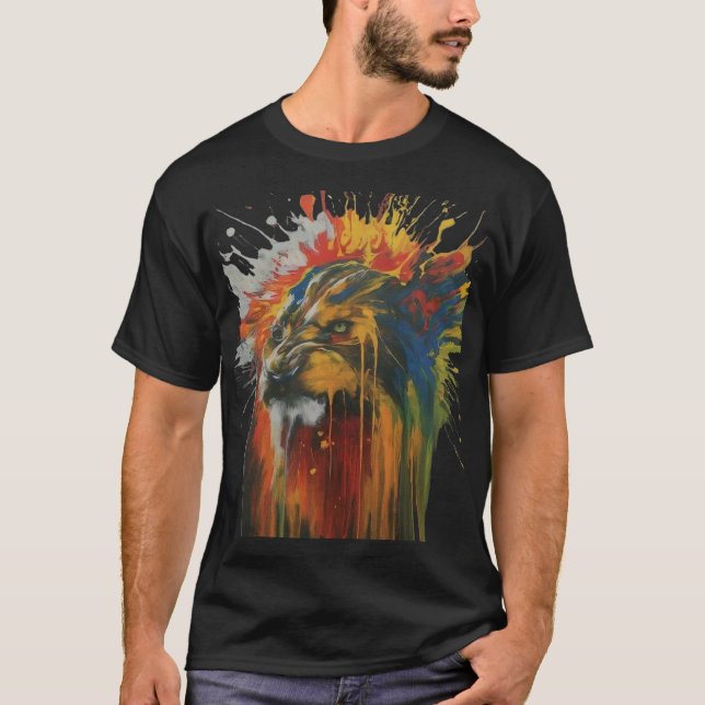 T-shirts peints à l'art original (Devant)