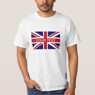 T-shirts personnalisés avec le drapeau britannique