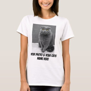 T-SHIRTS PERSONNALISÉS CAT PET - AJOUTER UNE PHOTO