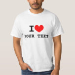 T-shirts personnalisés en coeur | Faites votre pro<br><div class="desc">Personnalisé dans les t-shirts en texte de coeur. Personnalisable J'aime le design modèle. Fais ton propre tee-shirt. Changez la quantité pour obtenir le prix le moins cher par chemise. Exprimez-vous .</div>