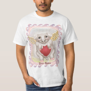 T-shirts personnalisés Flying Pig Love