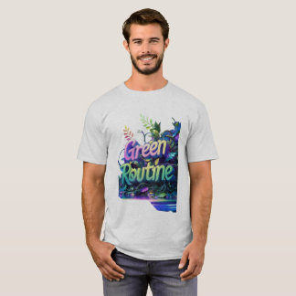 T-shirts personnalisés "Green Routine"
