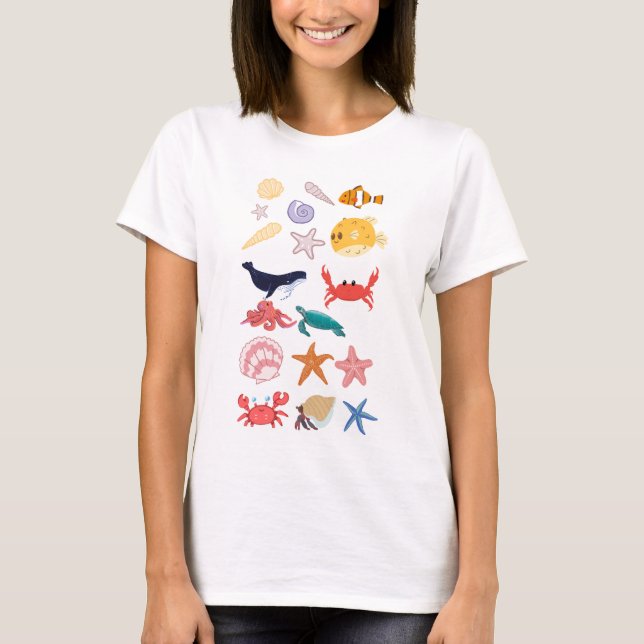 T-shirts personnalisés minimalistes (Devant)