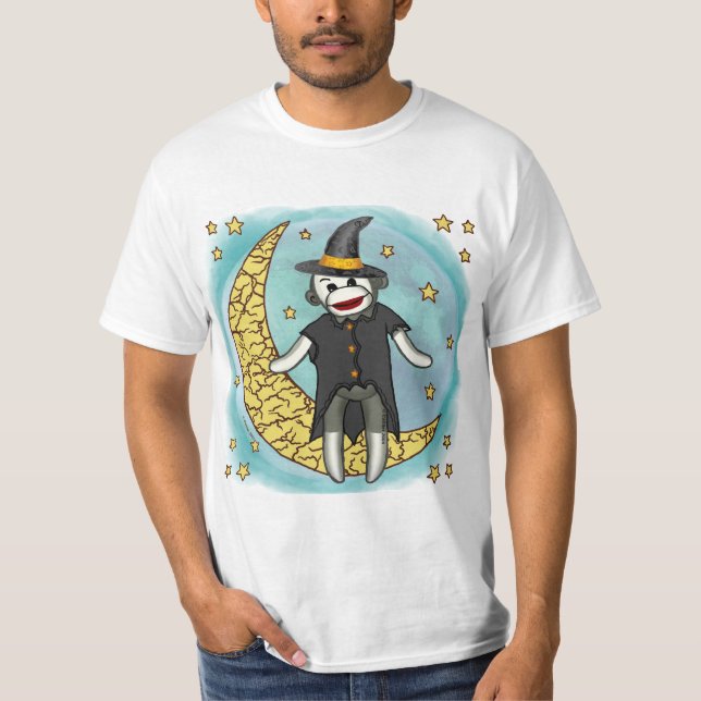 T-shirts personnalisés Sock Monkey Witch (Devant)