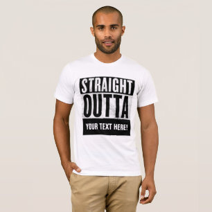 T-shirts personnalisés STRAIGHT OUTTA