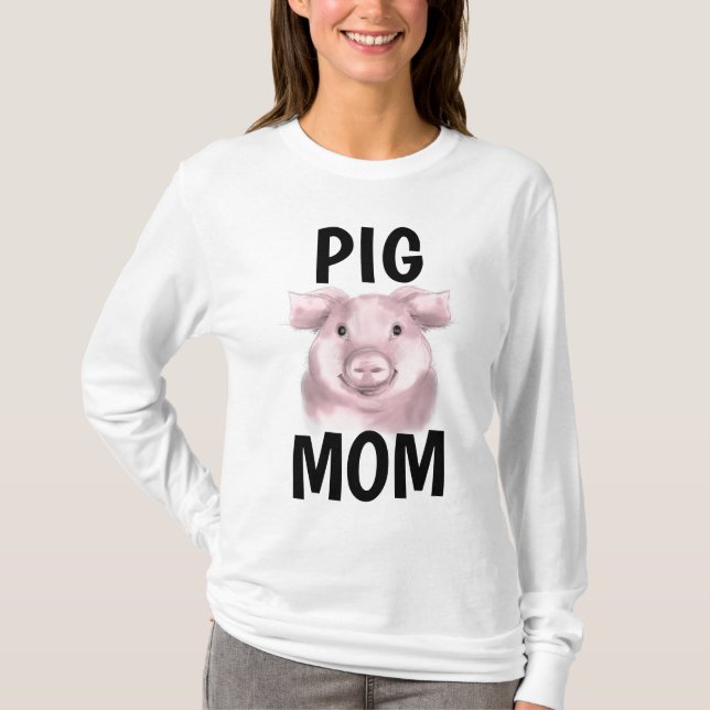 T-shirts PIG MOM (Devant)