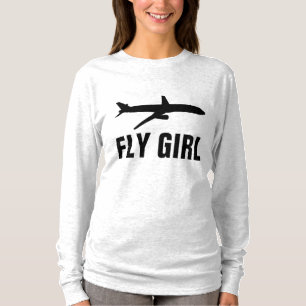 T-shirts PILOTES POUR LES DAMES D'AVIATION DES FIL
