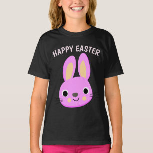 T-SHIRTS PINK BUNNY EASTER ENFANTS