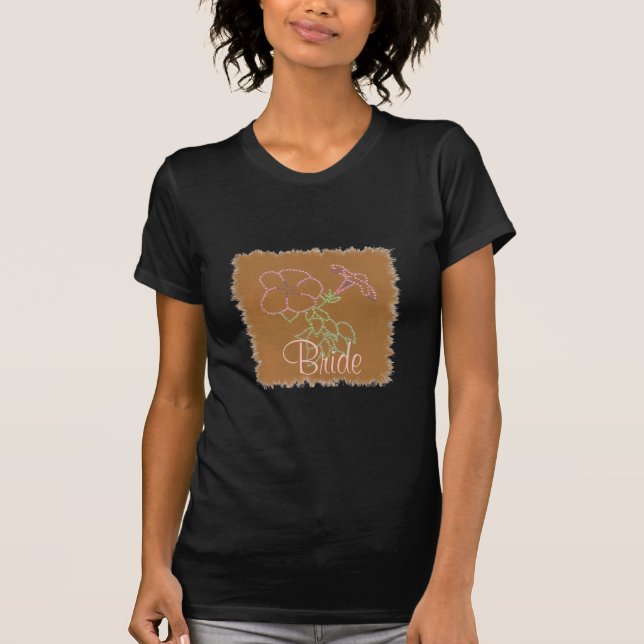 T-shirts Pink Morning Glories (Devant)