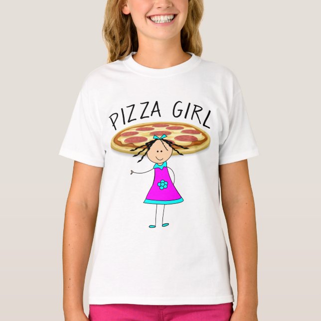 T-shirts PIZZA GIRL (Devant)