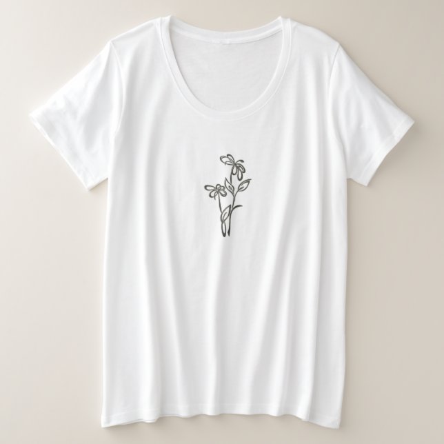 T-SHIRTS PLUS TAILLE DE FEMMES ART ET DESIGN (Design devant)