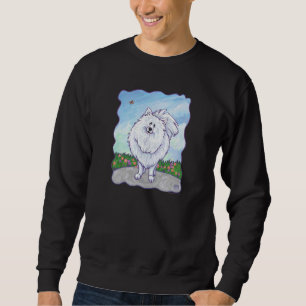 T-shirts Poméraniens blancs