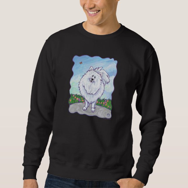 T-shirts Poméraniens blancs (Devant)