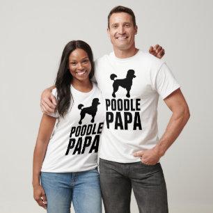 T-shirts POODLE DAD PAPA