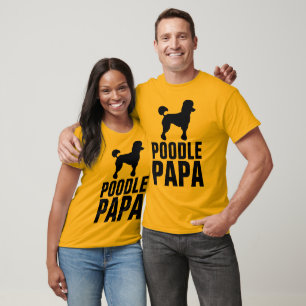 T-shirts POODLE DAD PAPA