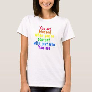 T-shirts positif de messages