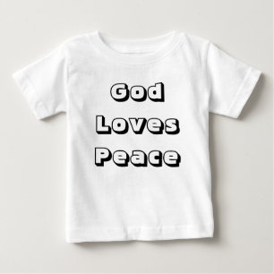 T-shirts pour bébé de paix religieuse