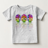 T-shirts pour bébé - POP ART SKULLS