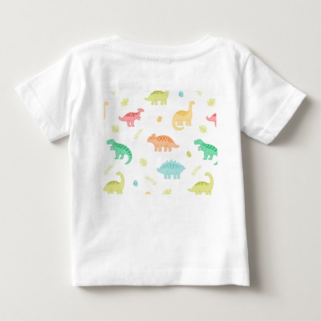 T-shirts pour bébés à thèmes dinosaures (Dos)
