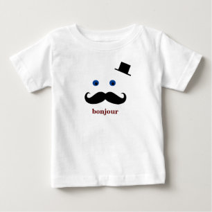 T-shirts pour bébés et enfants - Bonjour Deep Red
