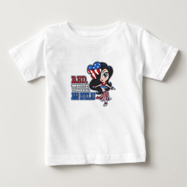 T-shirts pour bébés et tout-petits Red, White et H (Devant)