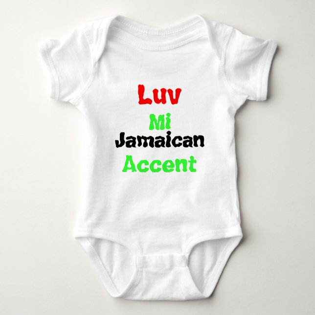 T-shirts pour bébés jamaïcains (Devant)