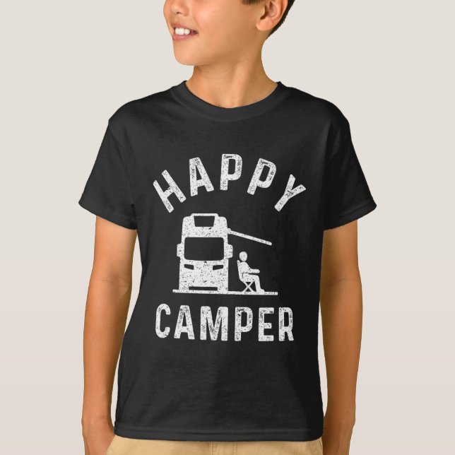 T-shirts pour camping-car Happy Camper  (Devant)
