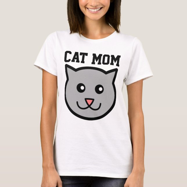 T-shirts pour dames CAT MOM (Devant)
