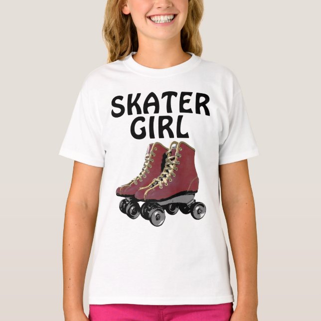 T-shirts pour dames Rollerskating, SKATER GIRL (Devant)