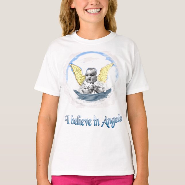 T-shirts pour enfants aux anges (Devant)