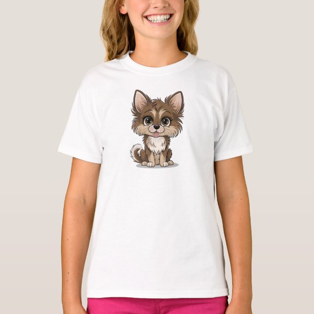 T-shirts pour enfants avec des chats mignons – Ado (Devant)