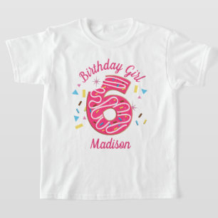 T-shirts pour enfants de sixième anniversaire Donu