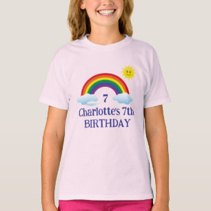 T-shirts pour enfants dessin anniversaire soleil a