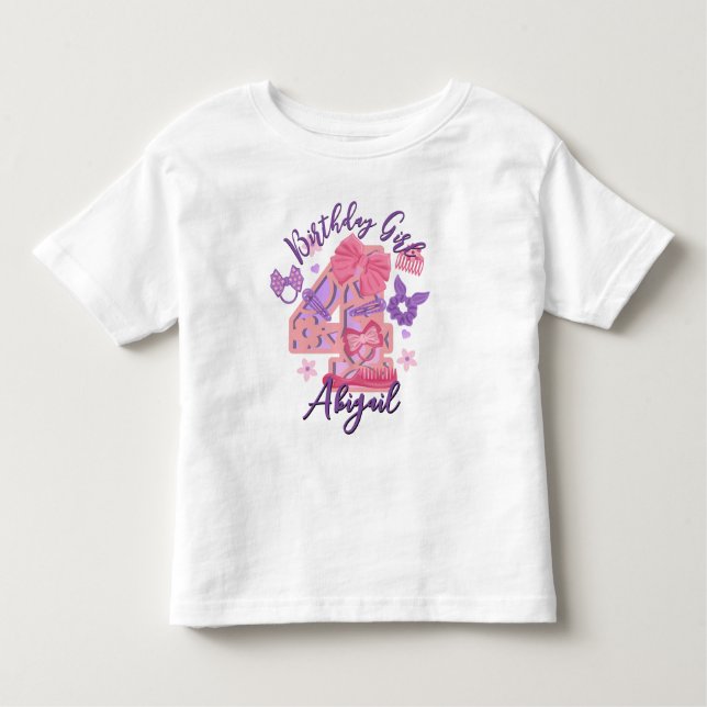 T-shirts pour enfants du quatrième anniversaire Cu (Devant)