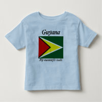 T-shirts pour enfants guyana à la racine de ma mèr