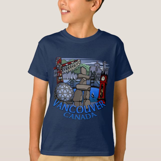 T-shirts pour enfants Souvenir de Vancouver Landma (Devant)