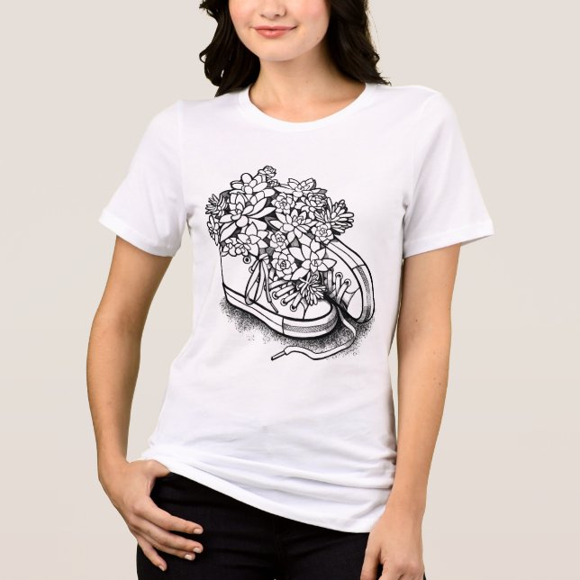 T-shirts pour femmes avec une jolie illustration (Recto)