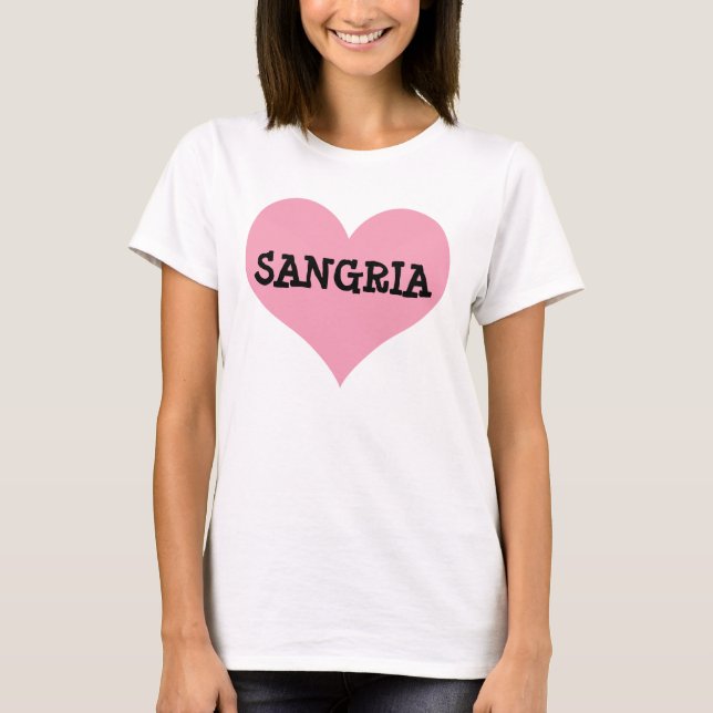 T-SHIRTS POUR FEMMES DE VIN SANGRIA (Devant)