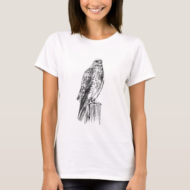 T-shirts pour femmes Faucon pèlerin (Devant)
