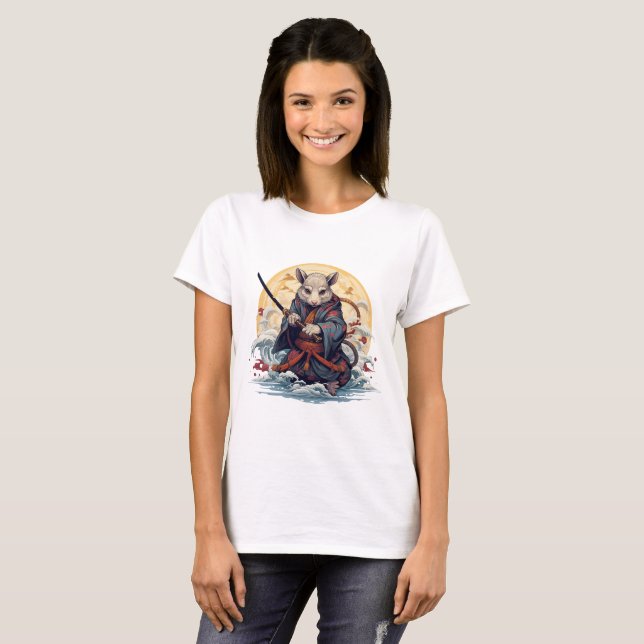 T-shirts pour femmes Samurai Rat (Devant entier)