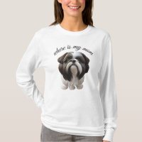 T-shirts pour femmes - Shih Tzu - Où est ma mère