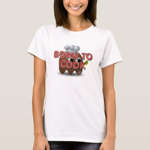 T-shirts pour femmes TEE Nées pour cuisiner