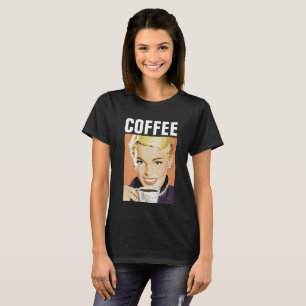 T-SHIRTS POUR FILLE DE CAFÉ RETRO