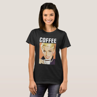 T-SHIRTS POUR FILLE DE CAFÉ RETRO
