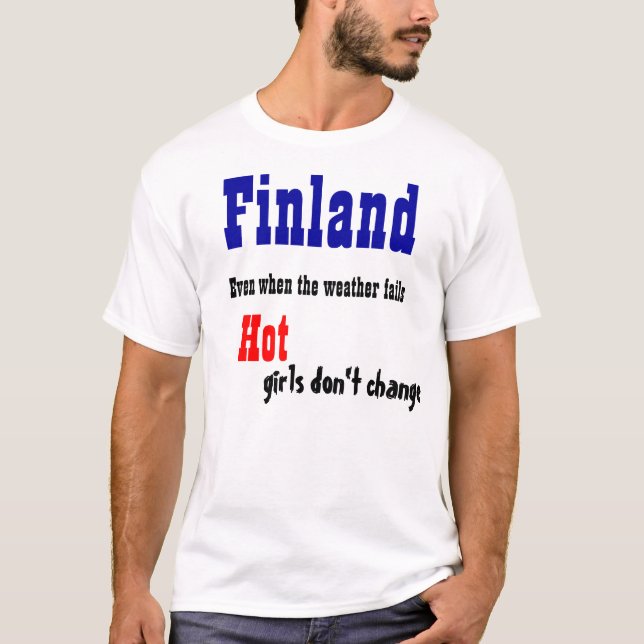 T-shirts pour filles chaudes en Finlande (Devant)
