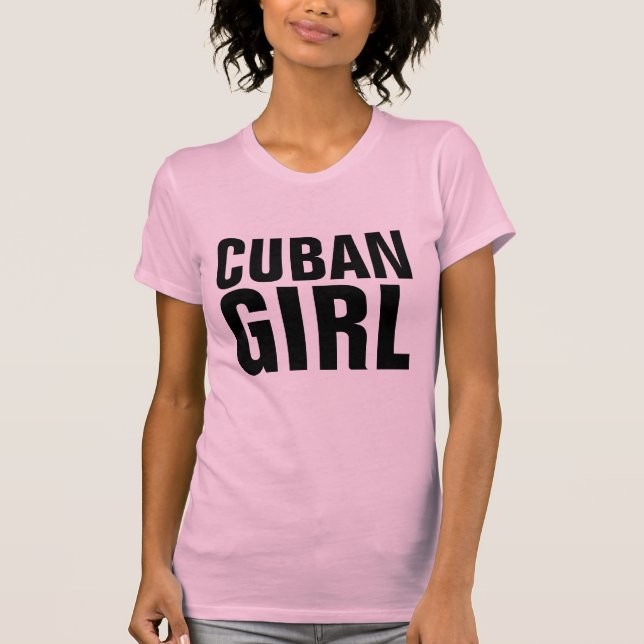 T-shirts pour filles cubaines (Devant)